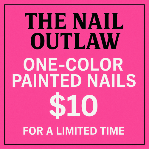 One Color Painted Nails